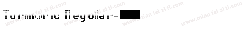 Turmuric Regular字体转换
